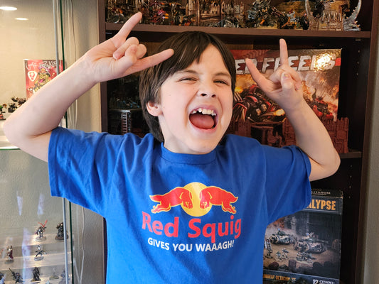 Youth Red Squig tee