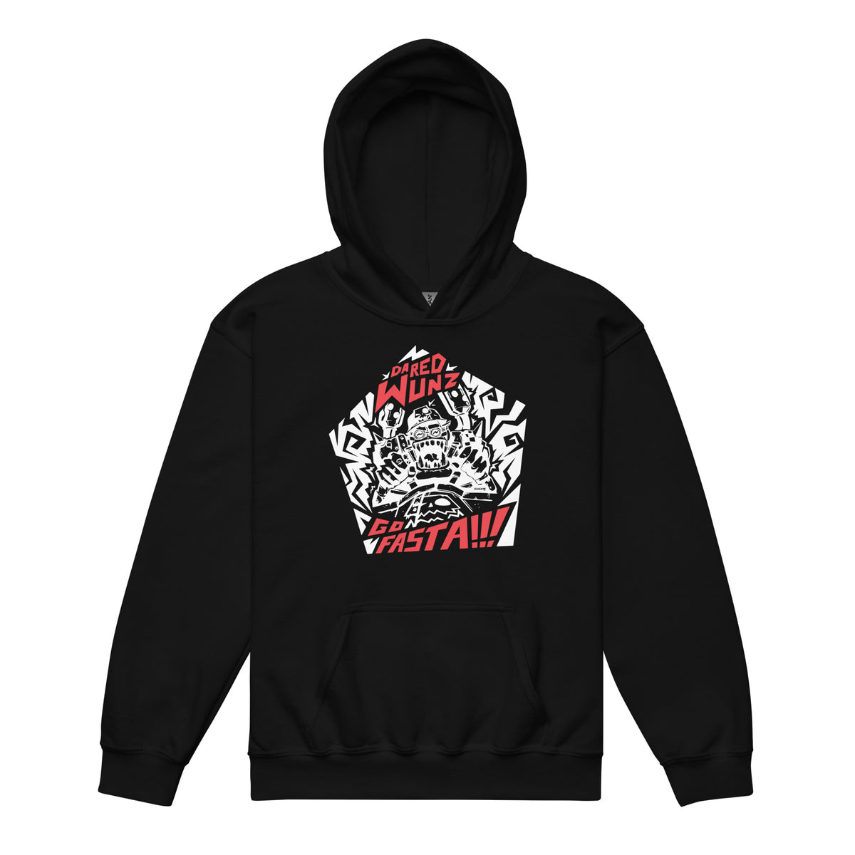 Go Fasta Red Grot sized Goes Fasta hoodie! In black – Da Red Wunz Go Fasta!